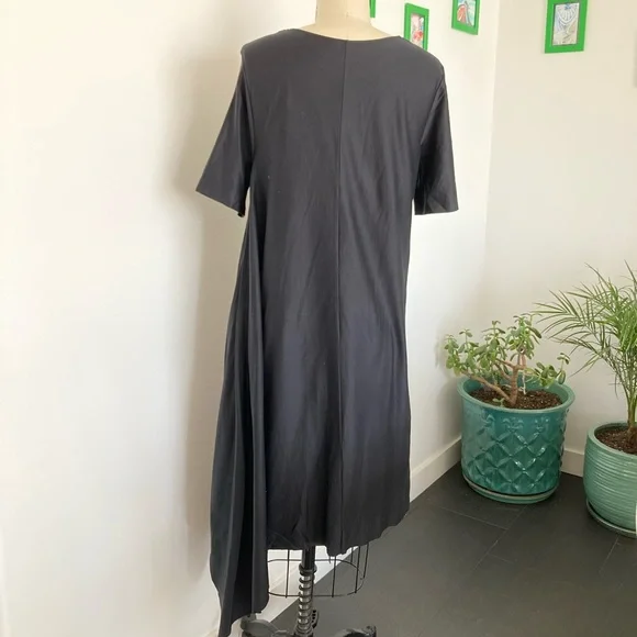 Asymmetrical Black T-Shirt Dress COS - Picture 3 of 4